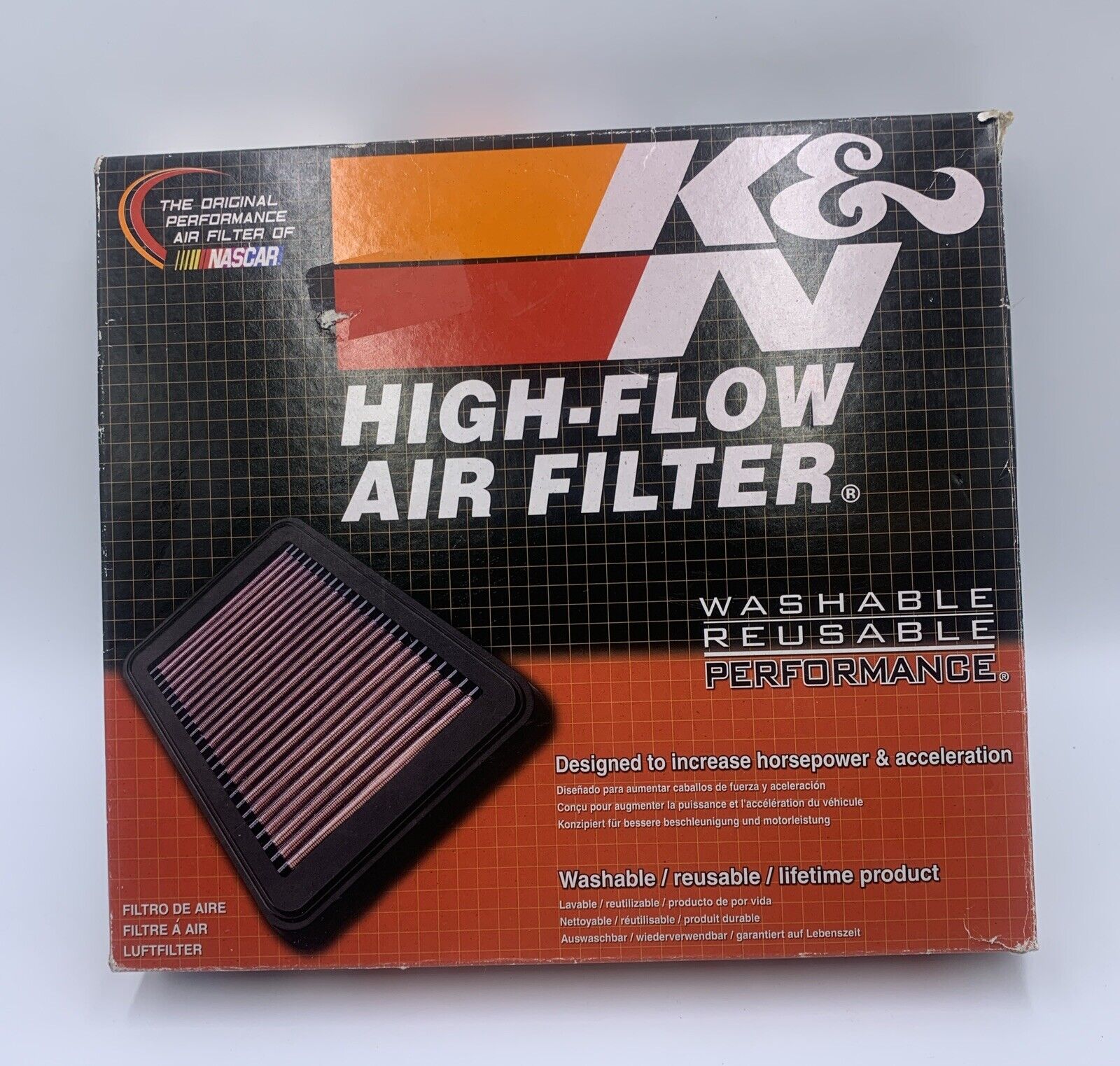 Genuine K&N 33-5073 Hi-Flow Air  Filter / 2019-2021 Kia Stinger Genesis G70 2.0L