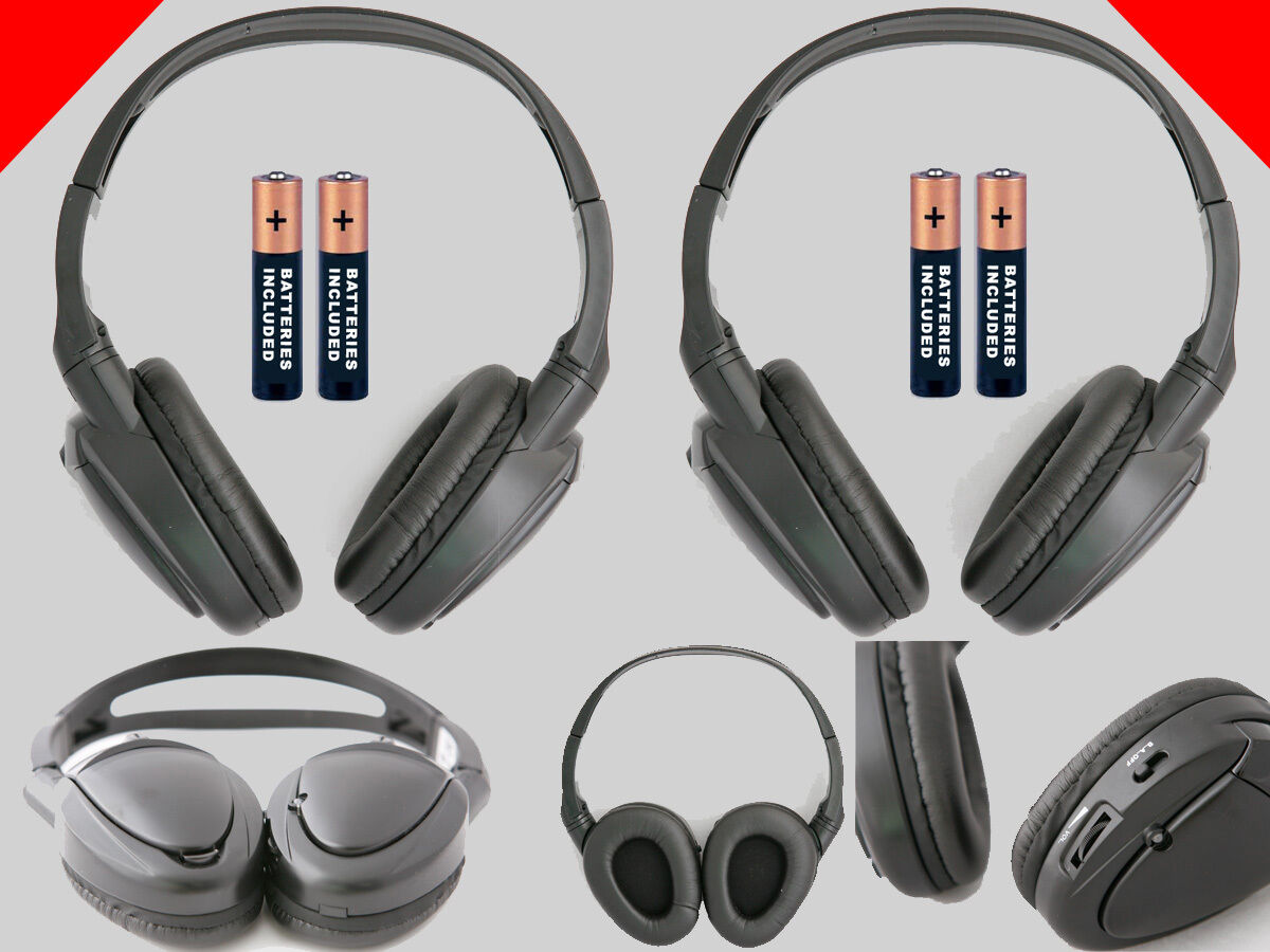 2 Wireless DVD Headphones for Honda Odyssey Vehicles : New Headsets