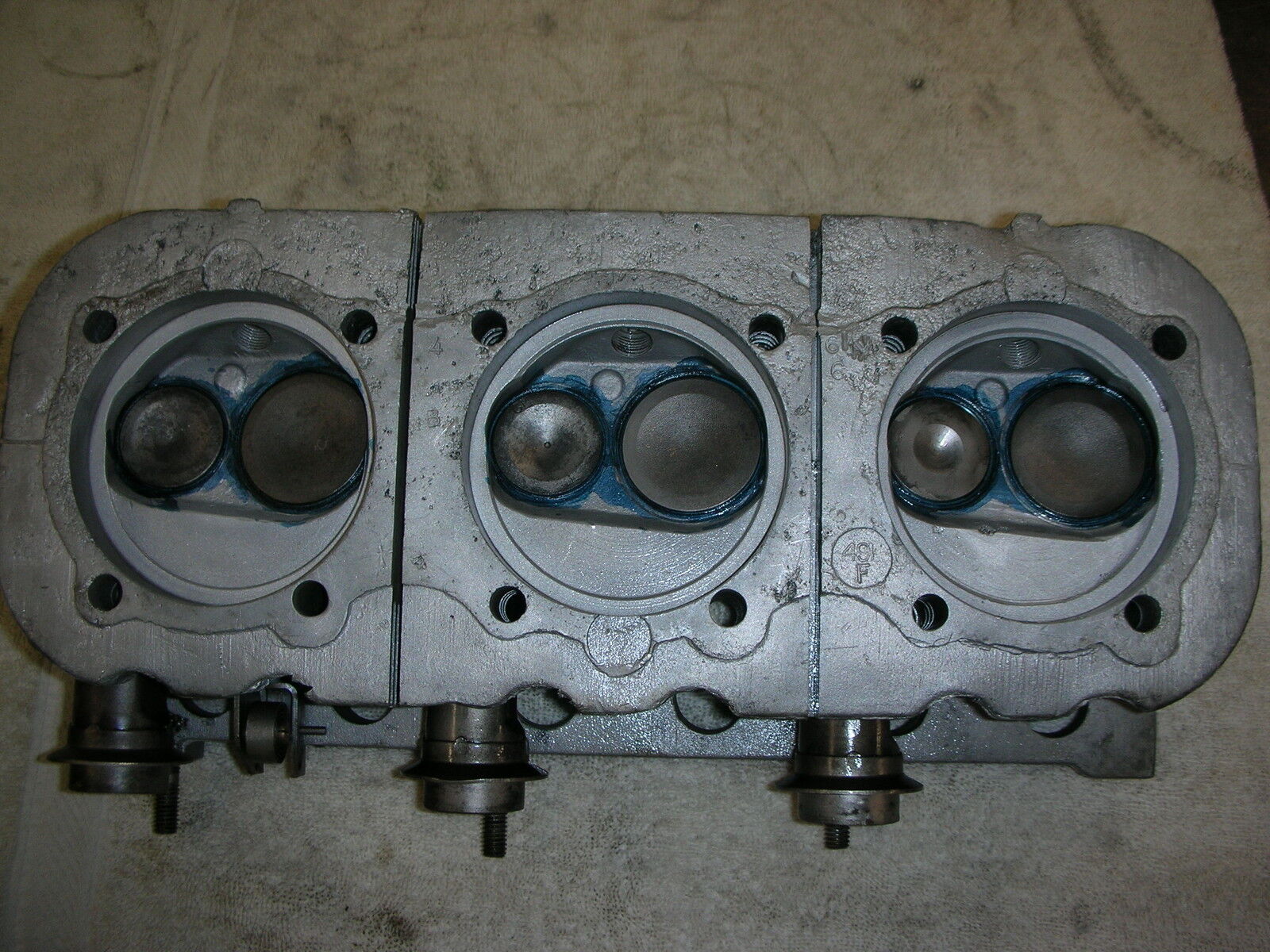 corvair 66 Head # 3878570 fresh valve job, stainless exhaust 3/8 bolts extra bos