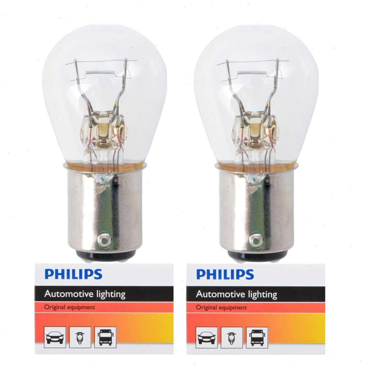 2 pc Philips Brake Light Bulbs for Daewoo Lanos Leganza Nubira 1999-2002 od