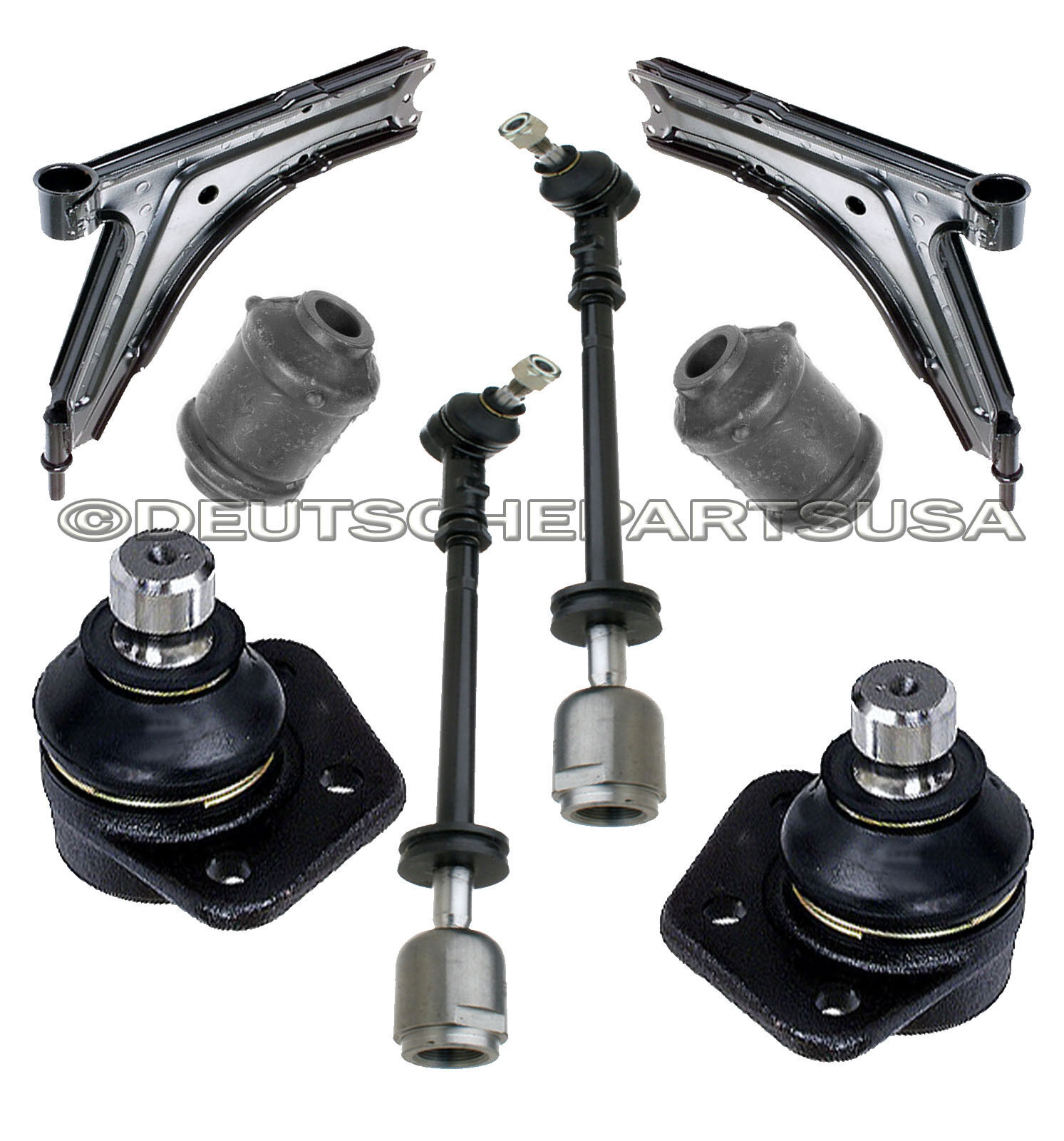VW CABRIOLET JETTA RABBIT Control Arms Ball Joint Joints Bushing Tie Rod Rods