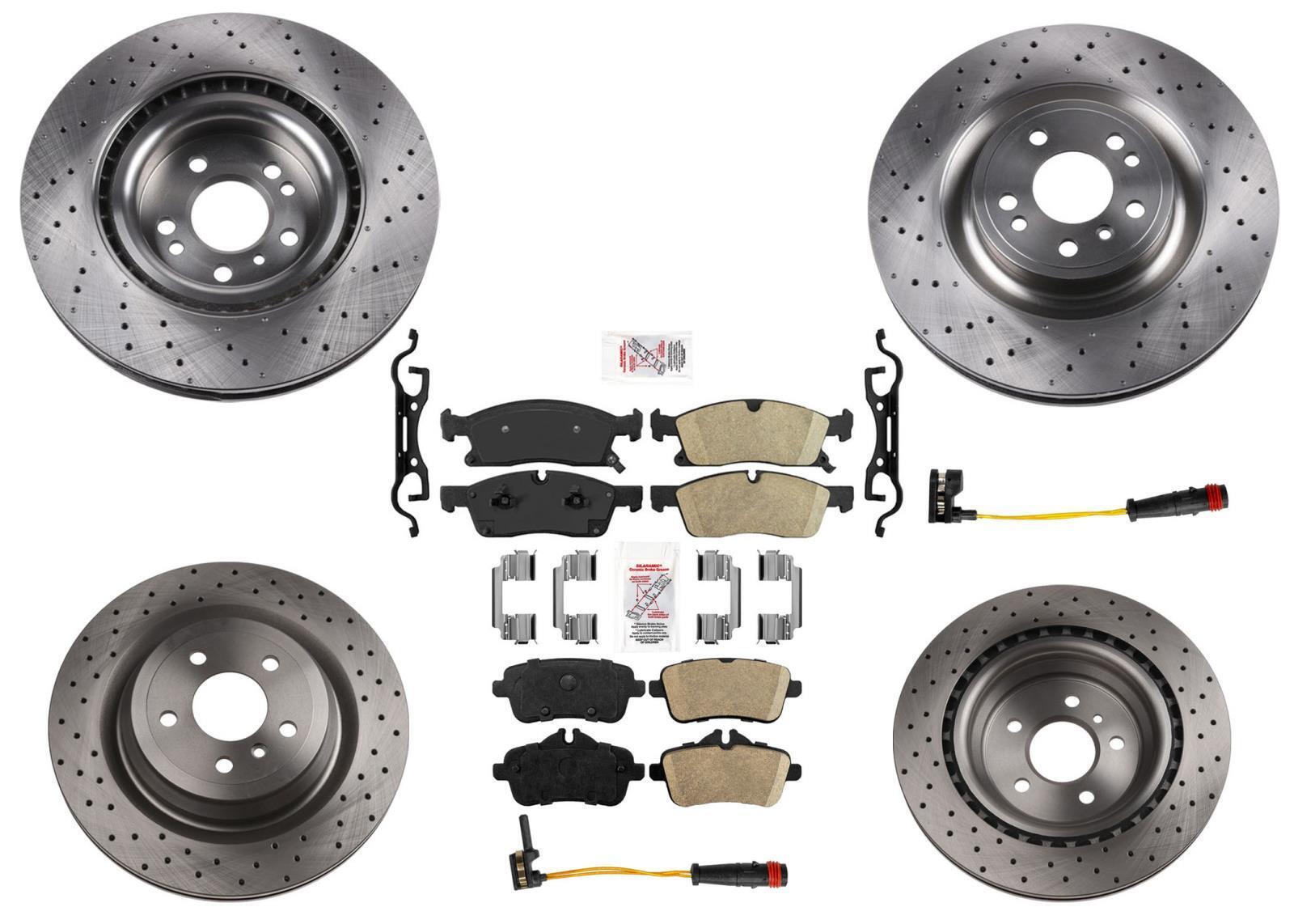 Sport Package Disc Brake Rotors Ceramic Pads For Mercedes Benz GLE350 350mm