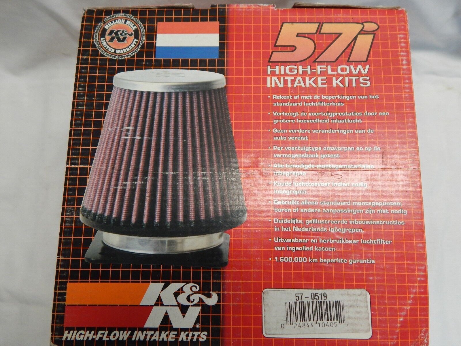 K&N  57-0519 Cold Air Intake Filter Kit Fits FORD Mondeo III 2000-2006