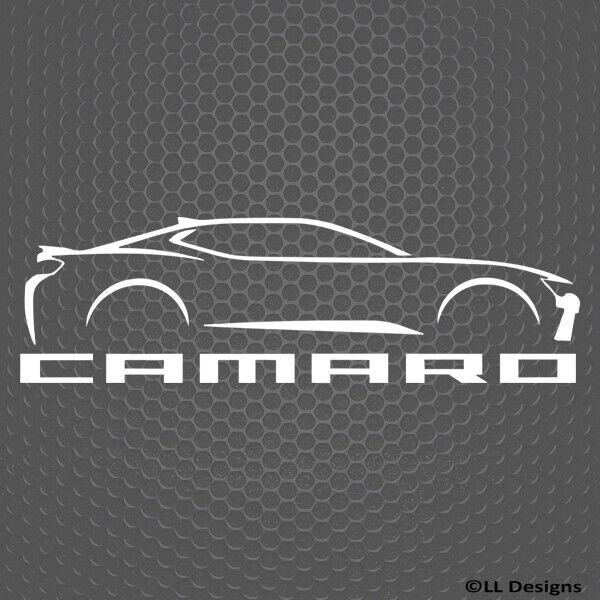 6th Gen Chevy Camaro Silhouette Race Car Vinyl Decal Style 1 - Choose Color/Size