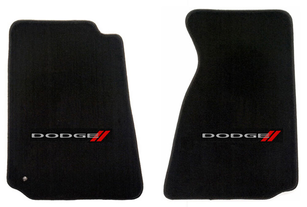 NEW BLACK FLOOR MATS 2007-2011 Dodge NITRO Embroidered Logo Front Pair 
