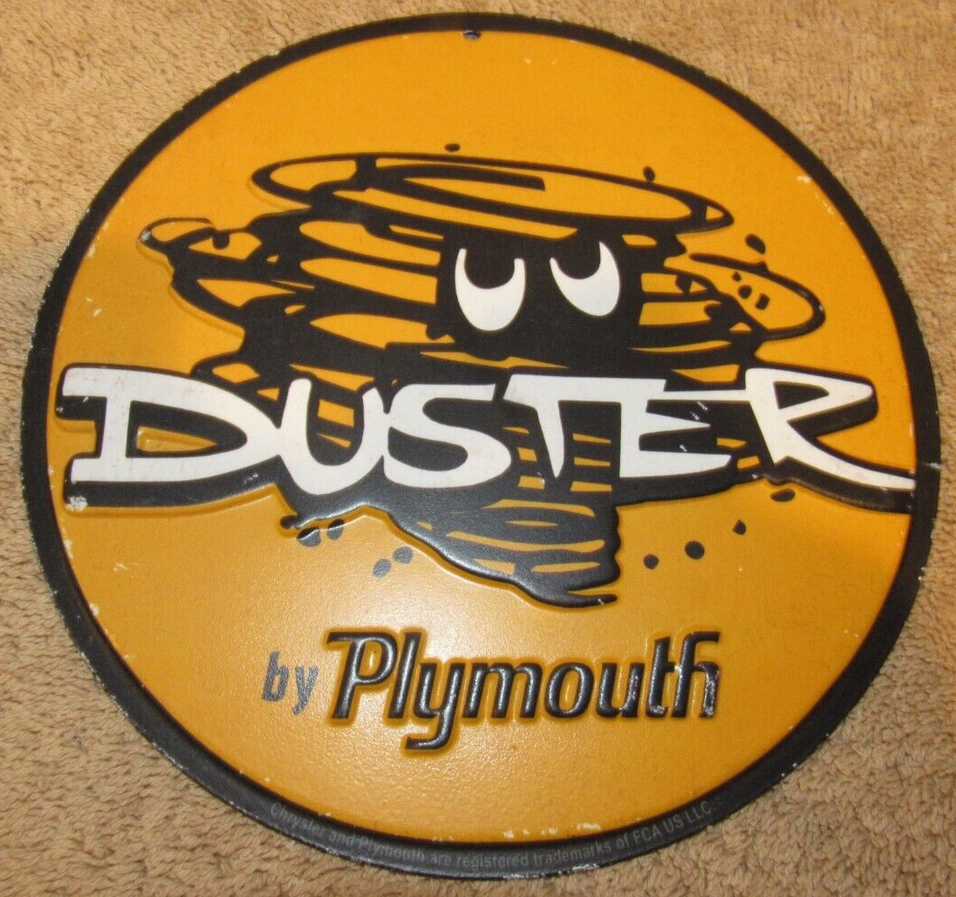 Plymouth Duster Tin Sign - 6-3/4 inches Mopar