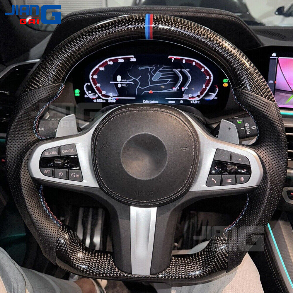 Real Carbon Fiber Sport Steering Wheel Fit BMW G20 G30 540i X7 G05 X5 X6 G30 G80