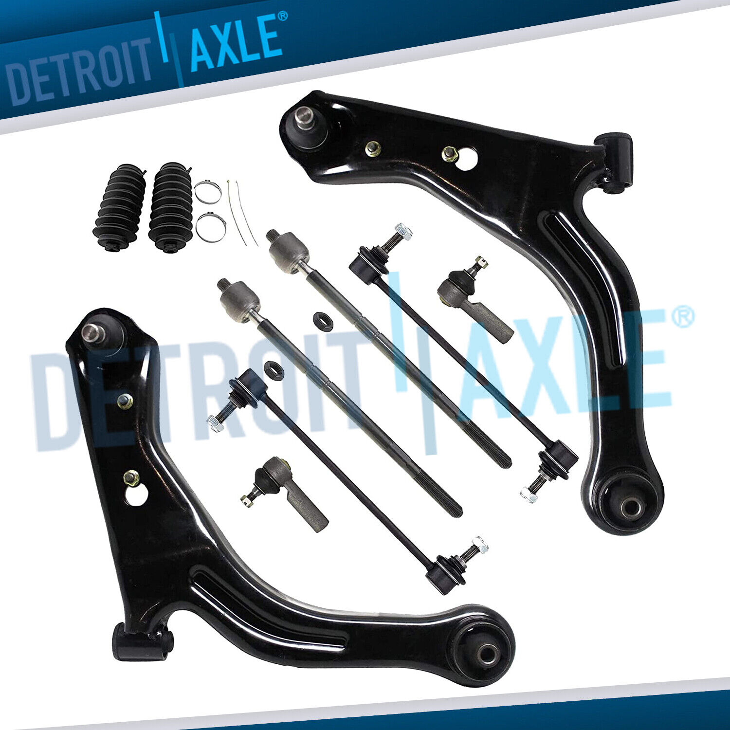 Front Lower Control Arms Tie Rods Suspension Kit for 2001 2002-04 Escape Tribute