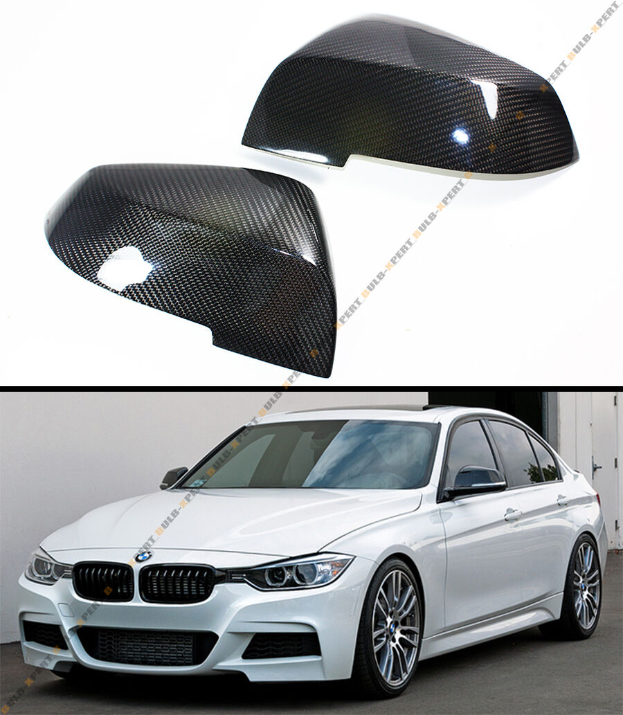 For BMW E84 F20 F22 F30 F32 F33 2 Pcs Replacement Carbon Fiber Mirror Covers Cap