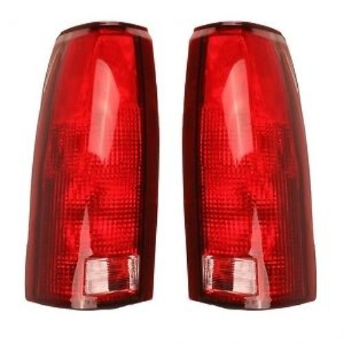Pair of Tail Lights with Lenses & Housings Fits 88-98 Chevy & GMC C / K Pickups