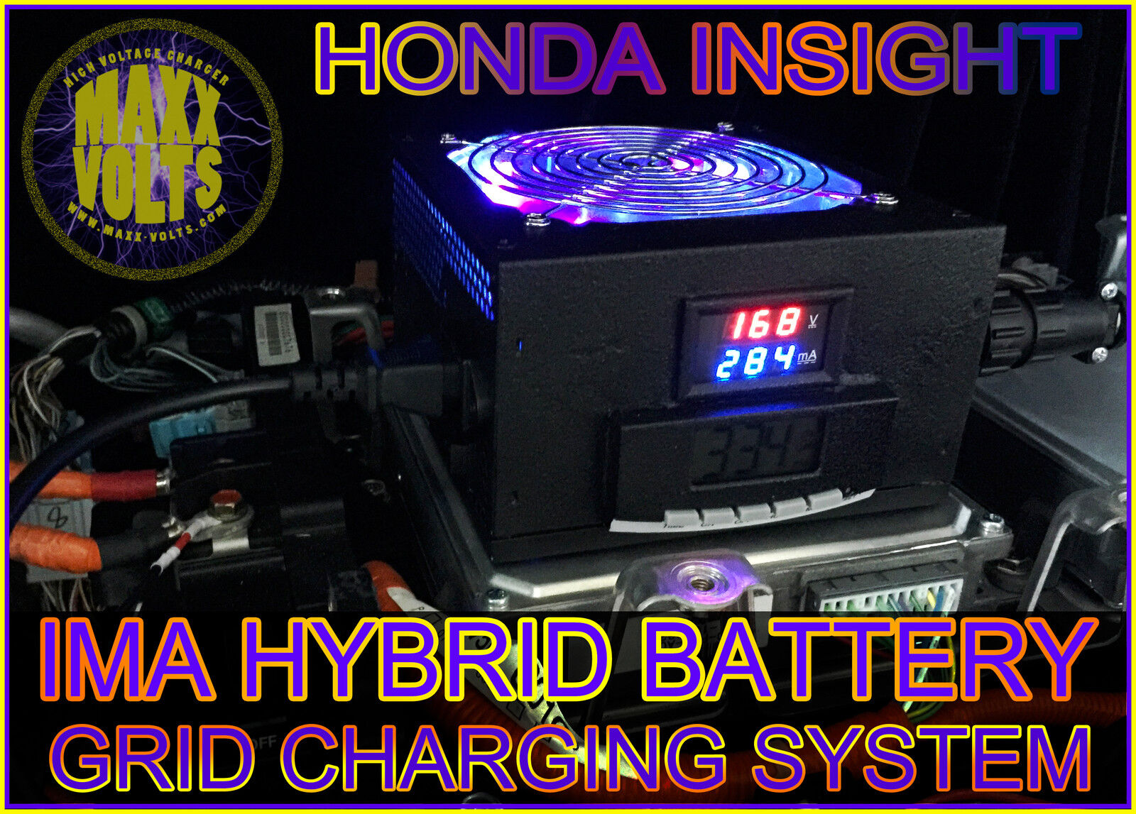 2000-2006 Honda Insight Advanced Programmable Grid Charger w/ IMA fan control