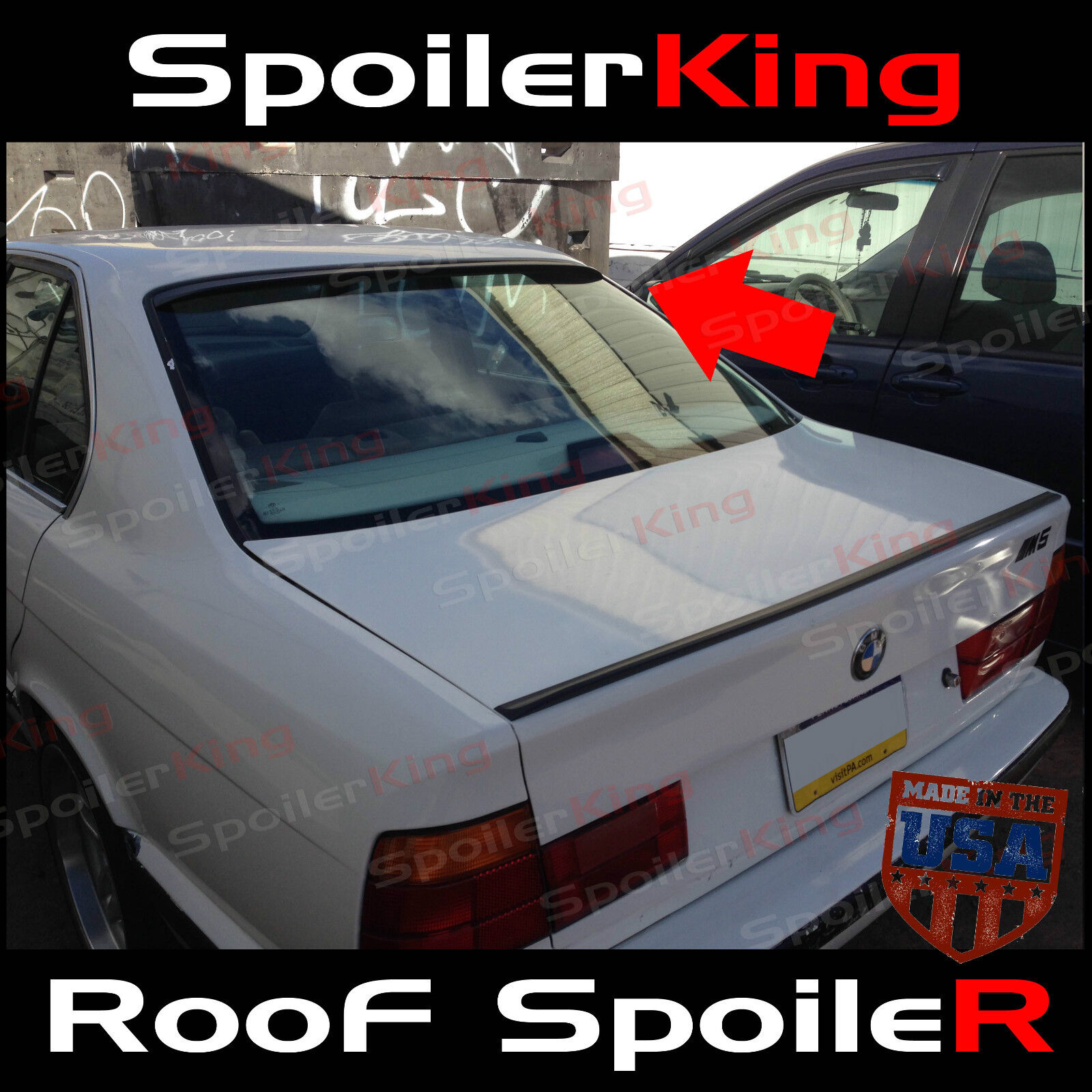 BMW e34 5 series Rear Roof Spoiler Window Wing 1986-1996 525i 535i 525i 540i m5 