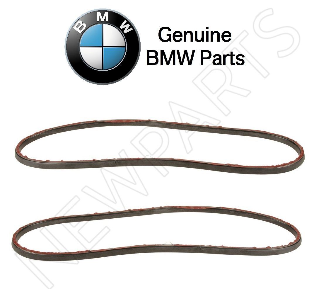 For BMW E46 323Ci 323i 325i 330i M3 Set of 2 Headlight Lens Seal Gaskets Genuine