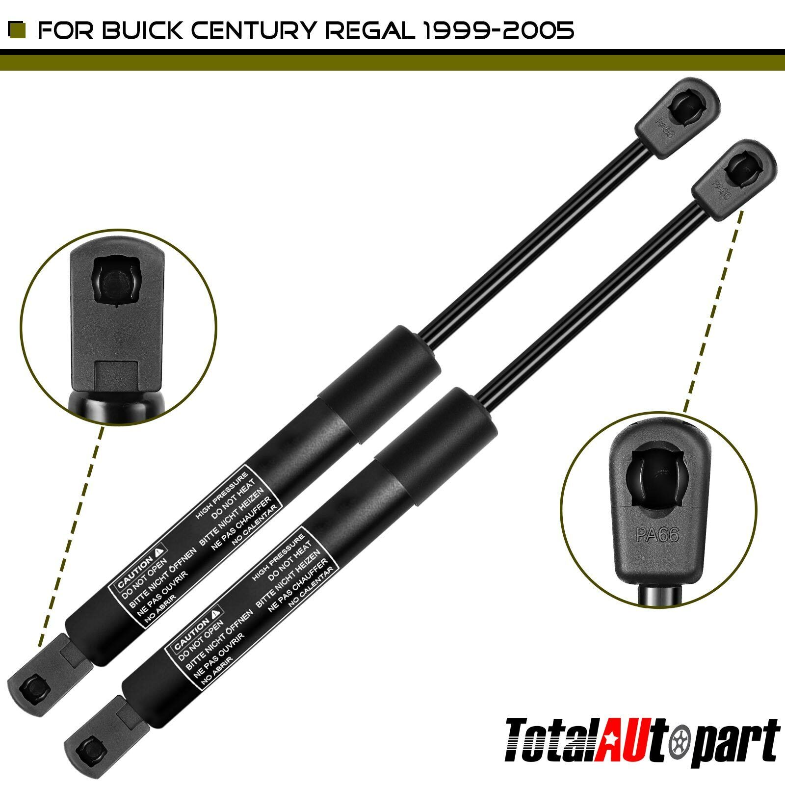 New 2x Trunk Lift Supports Shock Struts for Buick Century 1999-2005 Regal 99-04