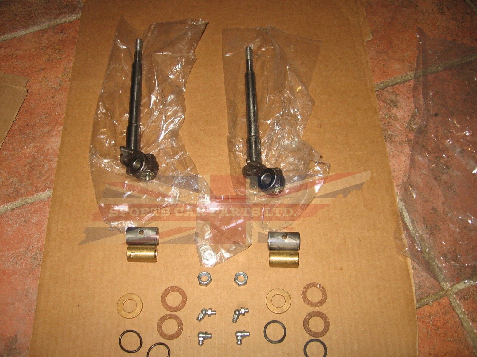 New MG Midget Front Kingpin Rebuild Kit for 1964-79 With Disc Brakes