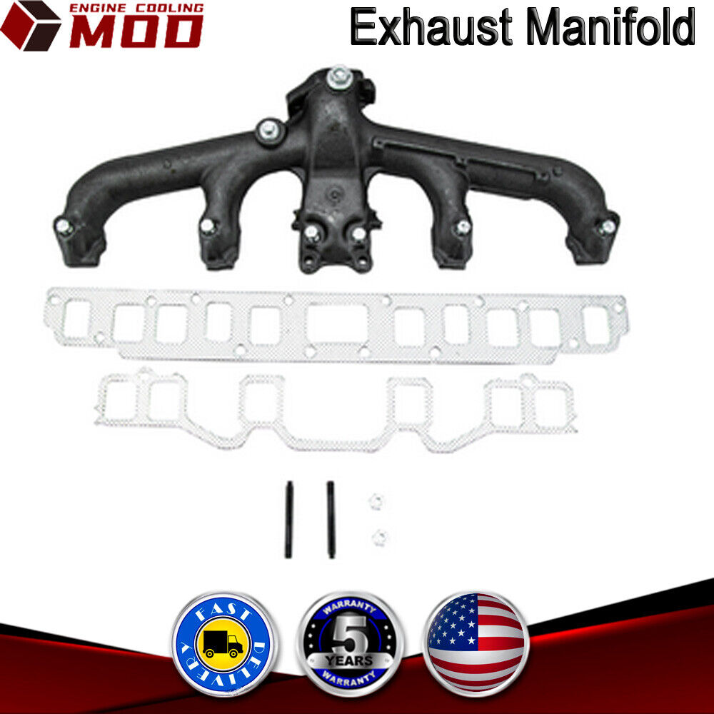 Exhaust Manifold w/Gasket fit 81-90 Jeep Wrangler Cherokee Wagoneer J7 J10 4.2L