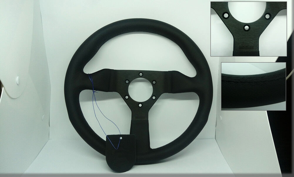 A112 ABARTH FIAT 127 SPORT FIAT UNO TURBO Leather steering wheel MOMO black 32CM