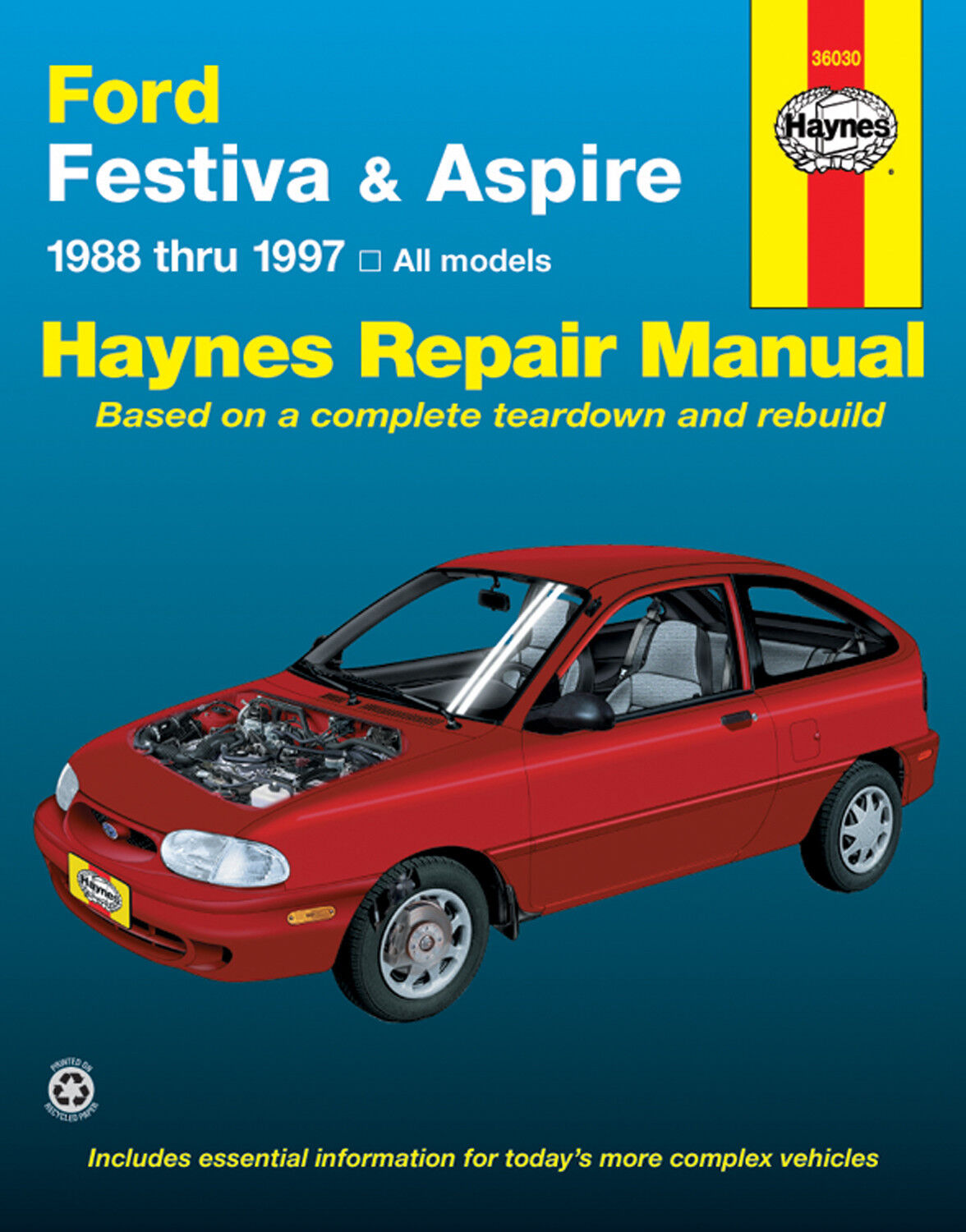 Haynes 36030 Service Repair Manual Ford Festiva & Aspire 1988 thru 1997