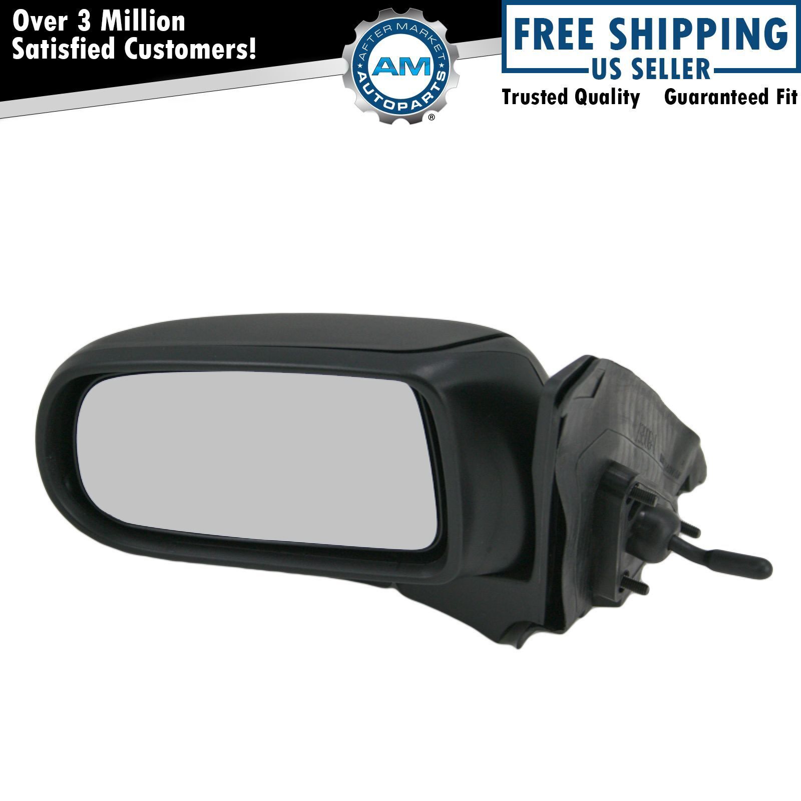 Manual Remote Side View Door Mirror Driver LH Left for 99-03 Mazda Protege