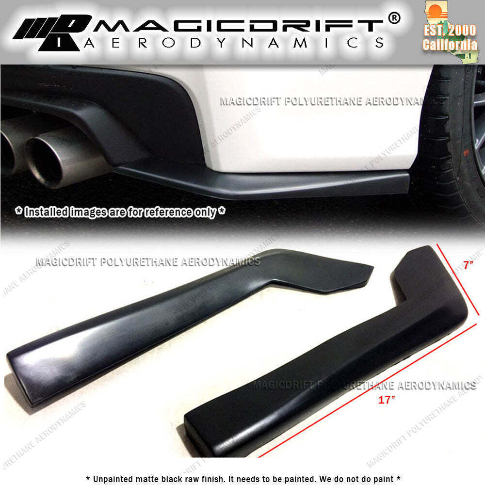 For BMW E92 325i 335i Rear Bumper Corner Sides Extension Spats Mudguard Lip