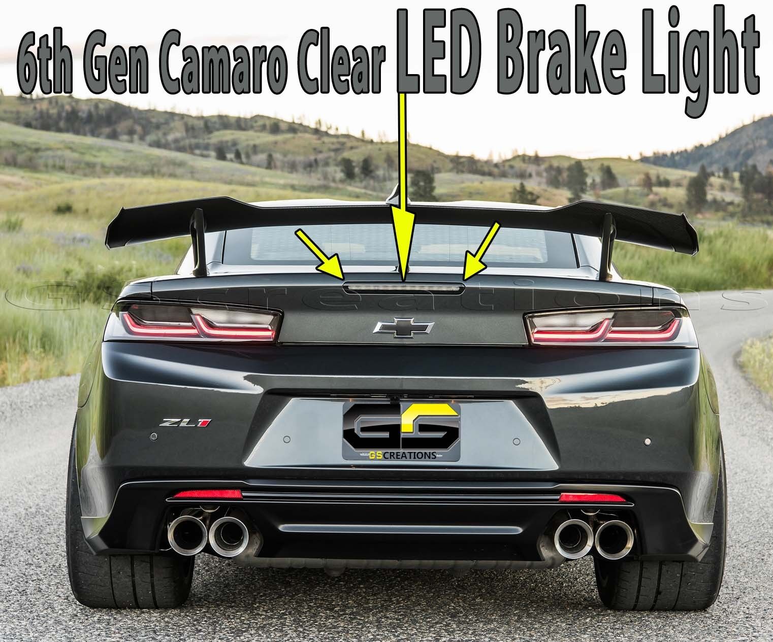 6th GEN Camaro Smoked / Clear LED Brake Light ZL1 1LE SS LS LT