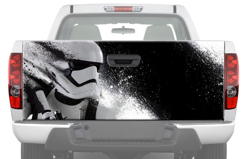 Storm Trooper white star wars Tailgate Graphic Decal Sticker Truck Pickup Wrap