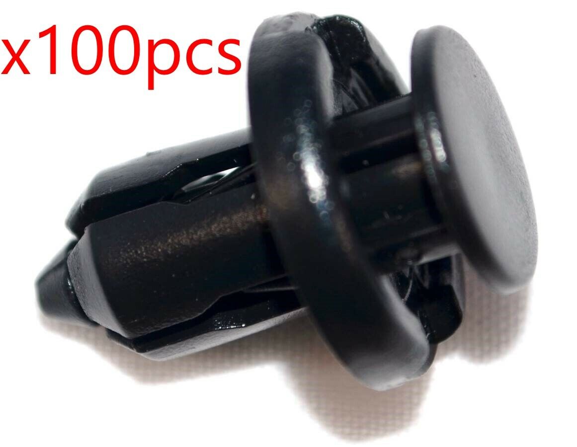 100pcs Front Bumper Push Type Retainer Clips Fasteners for Acura Honda