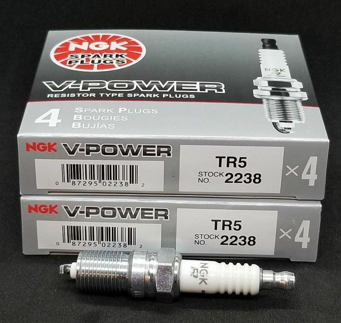 8 Spark Plugs NGK TR5 2238 V-Power 8 Cylinders