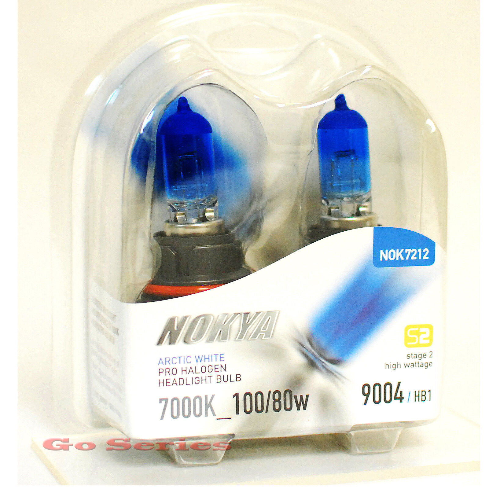 Nokya 9004 Arctic White Headlight Xenon Halogen Light Bulb 7000K S2