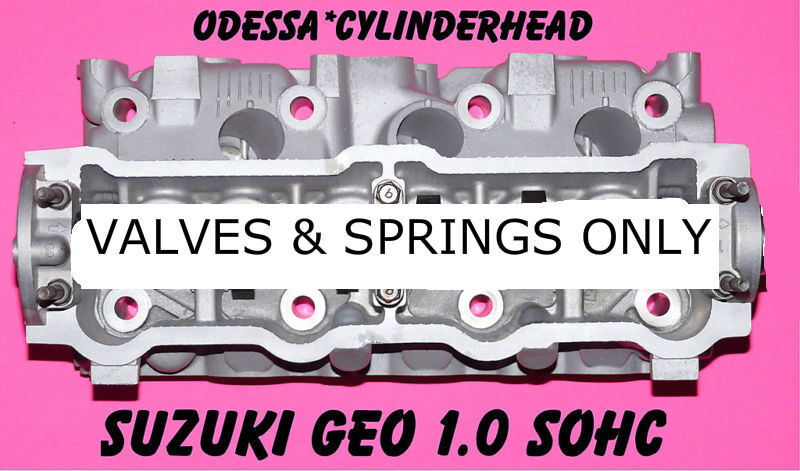 SUZUKI SWIFT GEO METRO 1.0 SOHC 3 CYL. CYLINDER HEAD VALVES & SPRINGS ONLY REMAN
