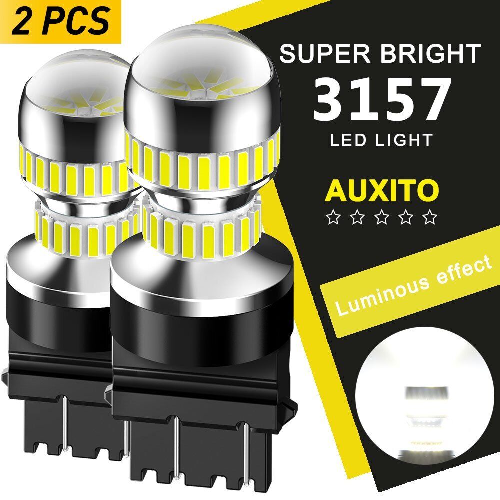 AUXITO 3157 3156 LED Backup Tail Reverse Light Bulb White For Ford F-150 2018 6K