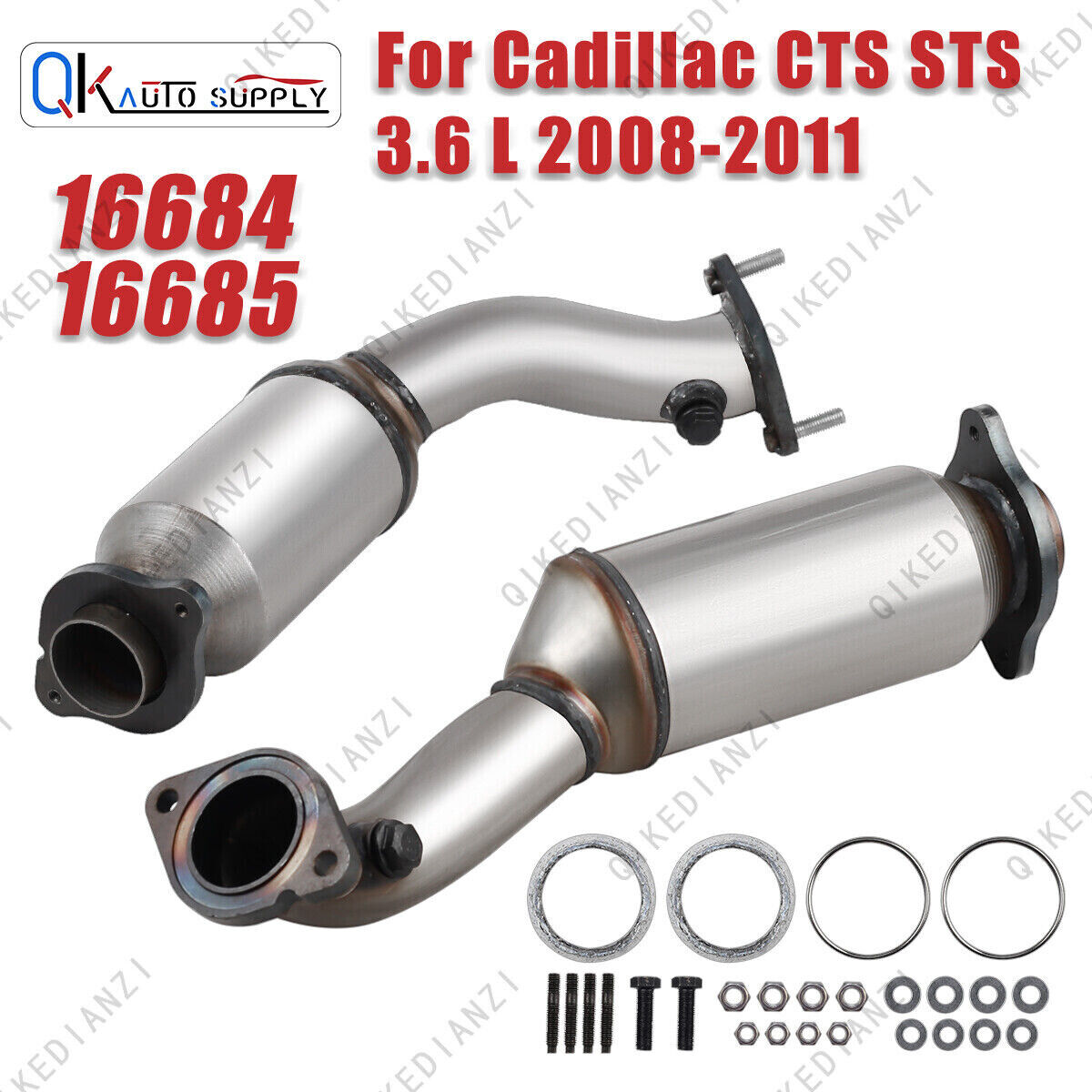 Exhaust Catalytic Converter For Cadillac CTS&STS 3.6L V6 2008-2011 Left & Right