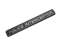 Police Interceptor Emblem  6.75 x 3/4 CROWN VIC & MUSTANG BUY 2 AND GET 1 FREE 