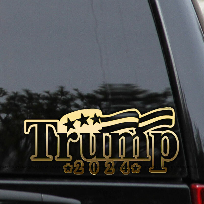 Trump 2024 Decal Sticker President Donald Car Window Bumper Pence Laptop 