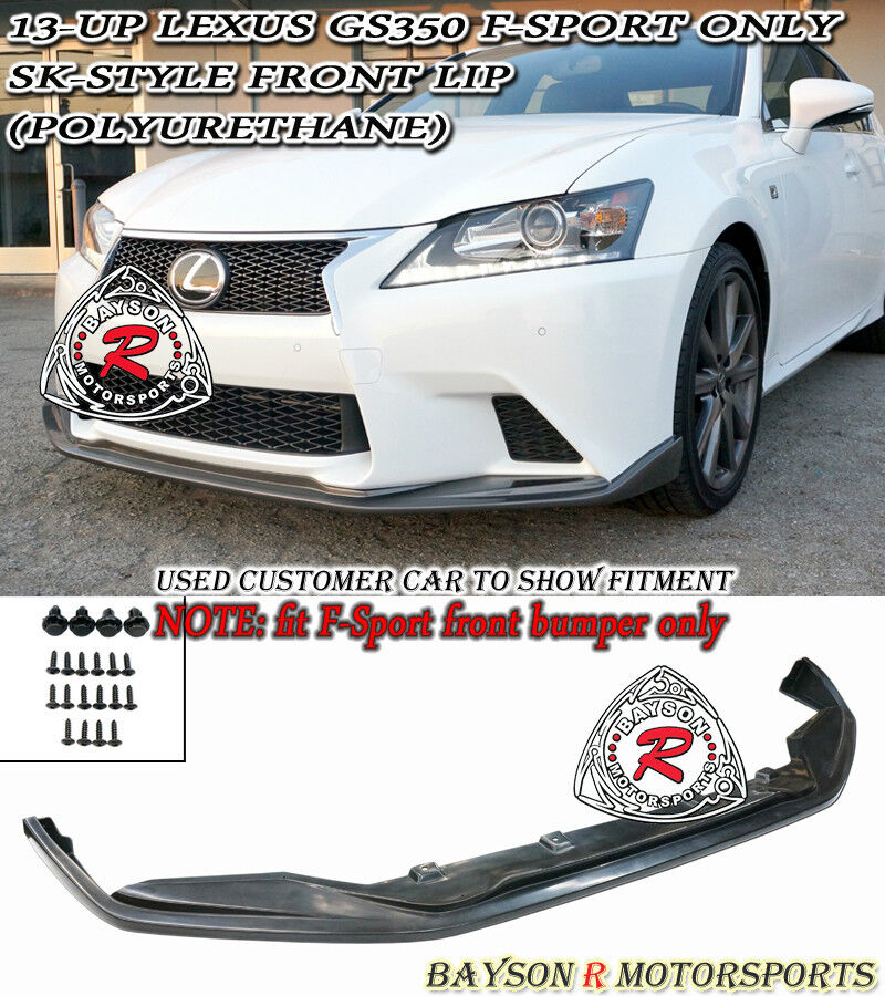 Fits 13-15 Lexus GS350 [F-Sport Bumper Only] SK-Style Front Lip (Urethane)