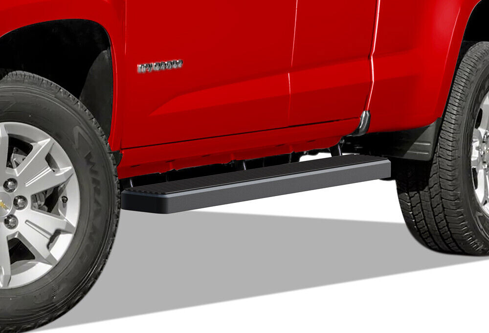APS Running Boards 5in Black Fit 15-24 Chevy Colorado GMC Canyon Extended Cab