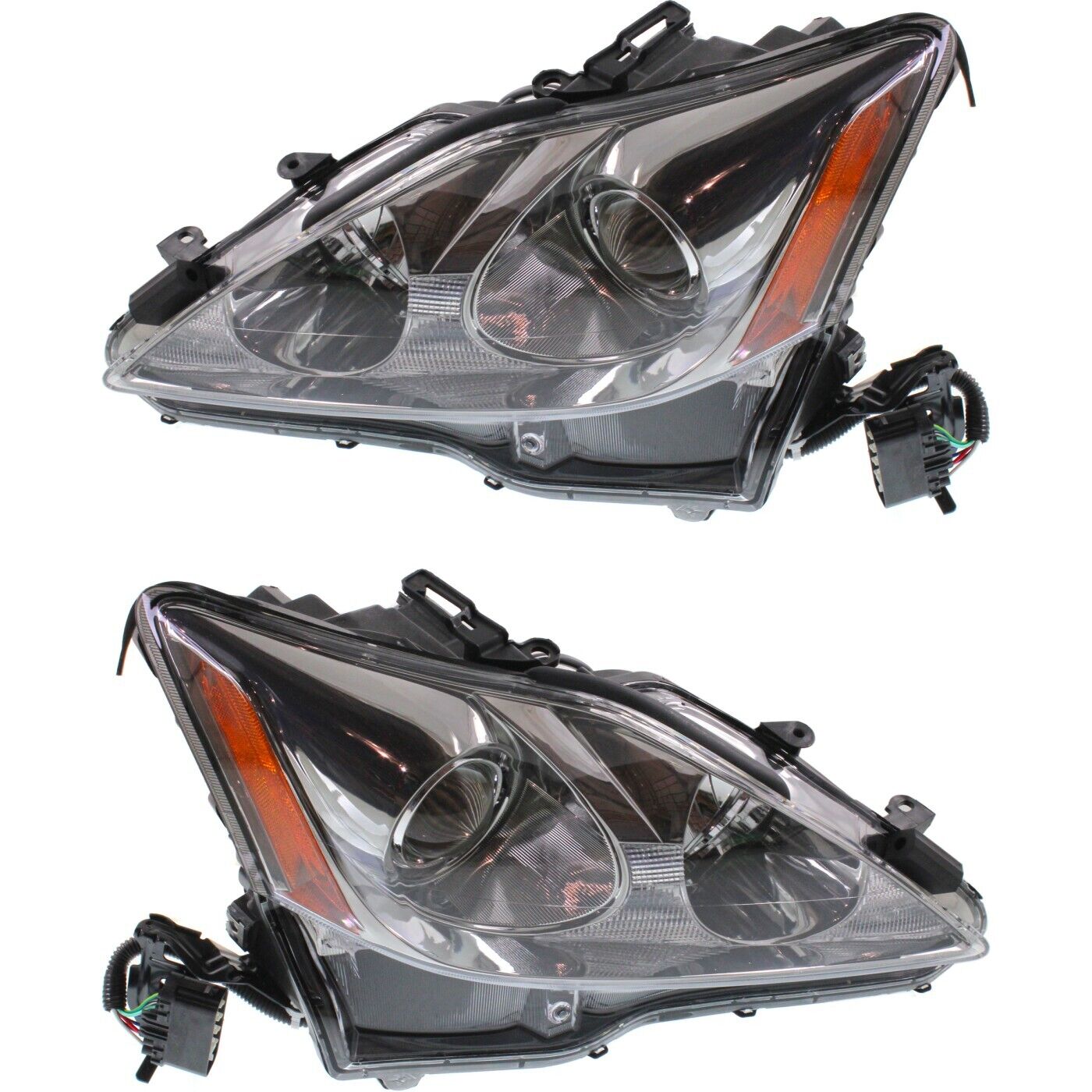 Headlight Set For 2006-2008 Lexus IS250 IS350 Left and Right With Wiring Harness