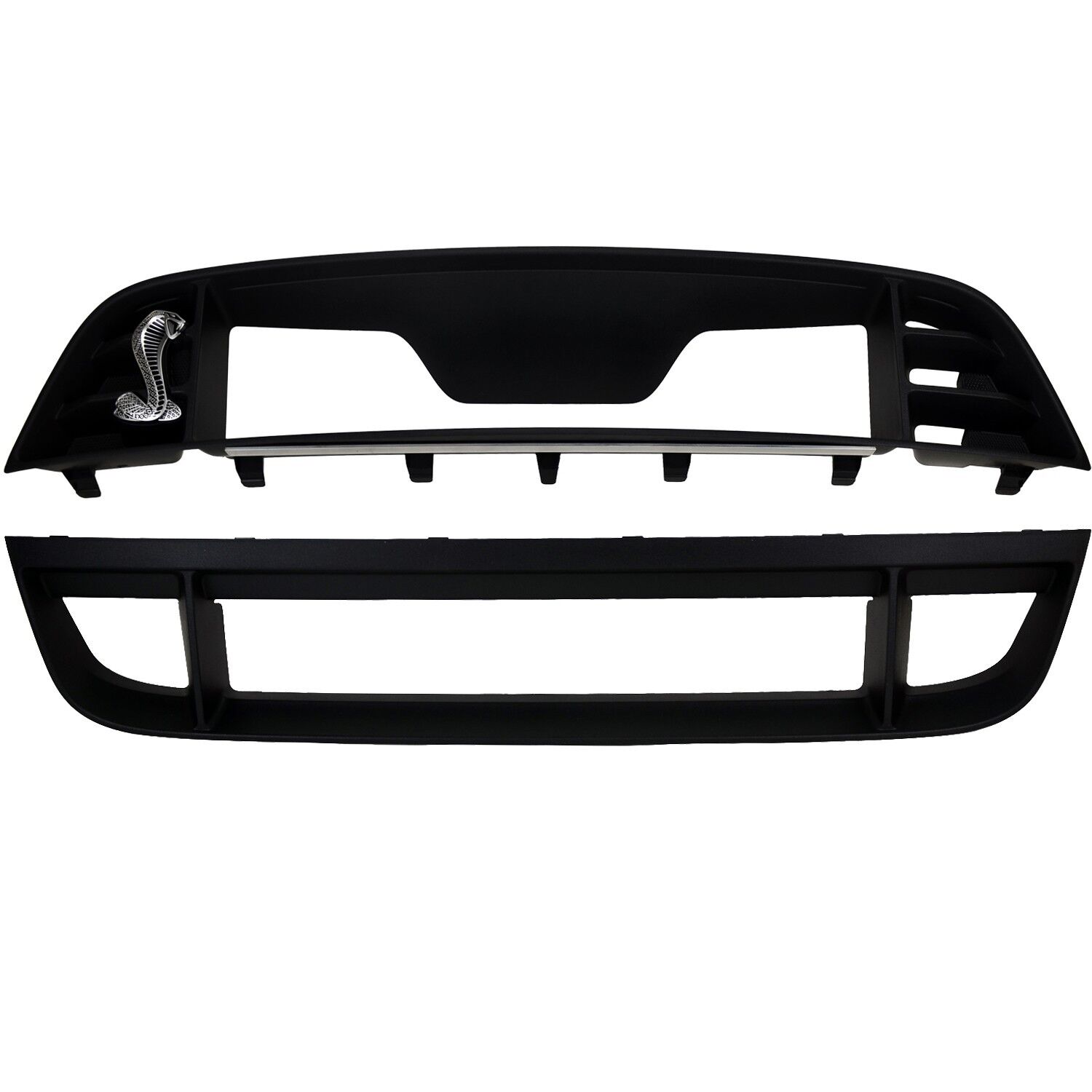 OEM NEW 2010-2014 Ford Mustang GT500 Upper and Lower Grille Front Bumper Shelby