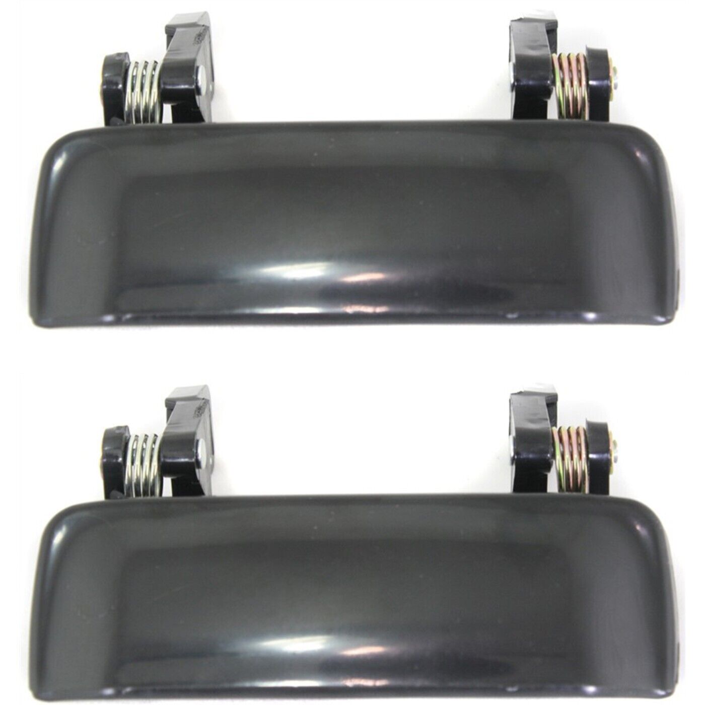 Door Handle Set For 2001-2011 Ford Ranger Smooth Black Front Outer 2Pc