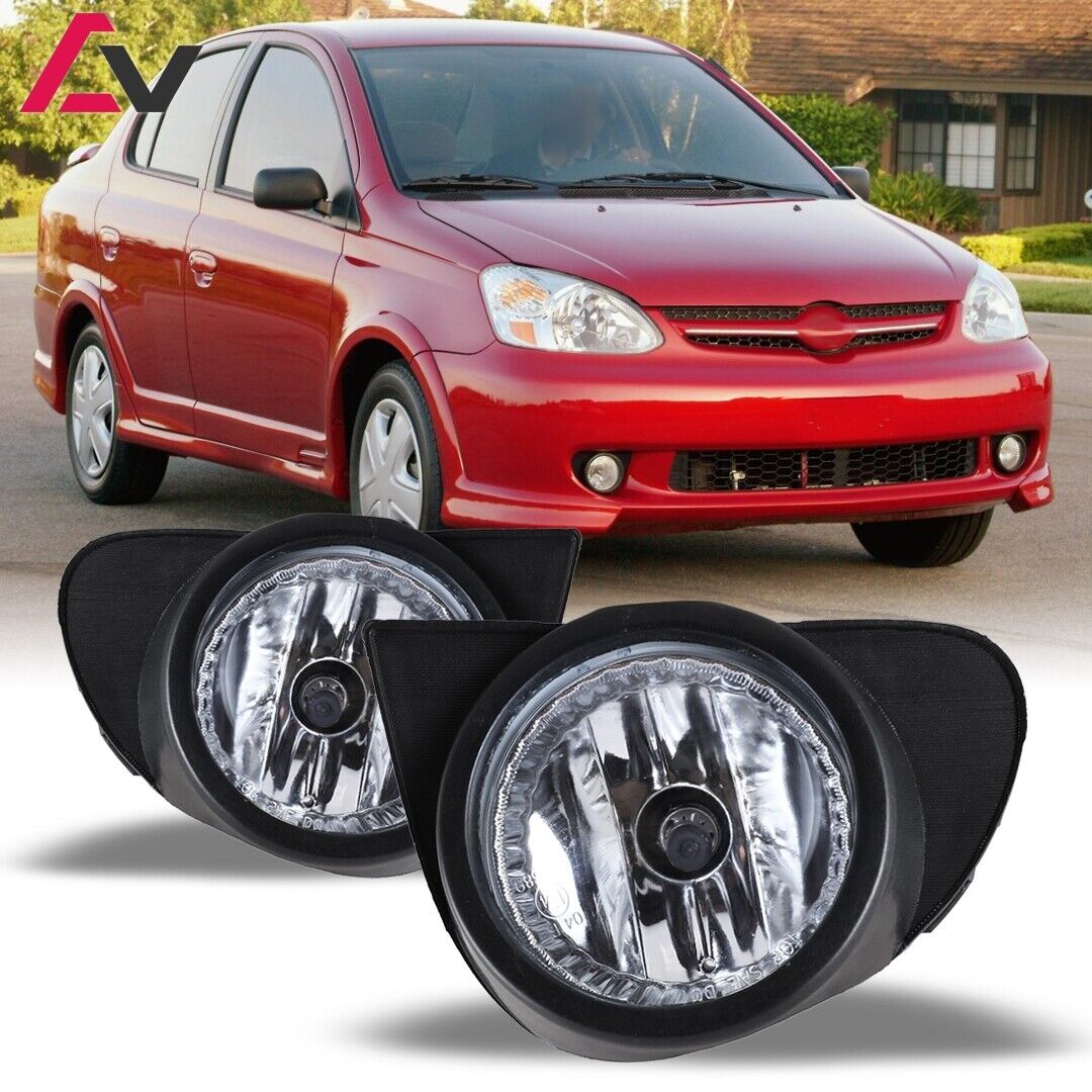 For Toyota Echo 2003-05 Clear Lens Pair Bumper Fog Lights Lamp+Wiring+Switch Kit