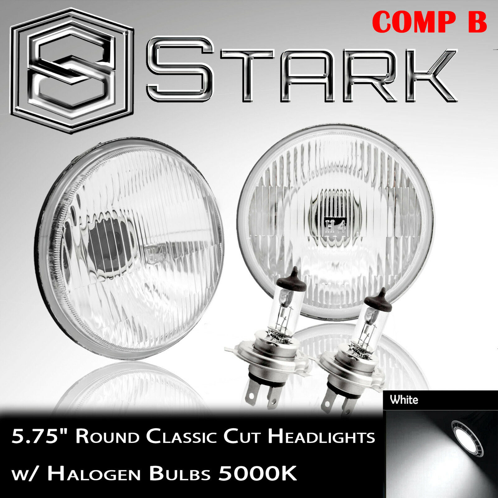 H5001 / H5006 Head Light Glass Housing Conversion Lamp 5.75\