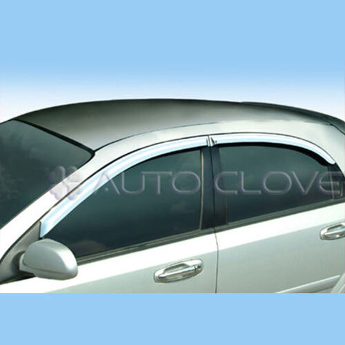 A427 Chrome Window Visors Vent 4p For 07 09 Chevy Lacetti 5d : Optra