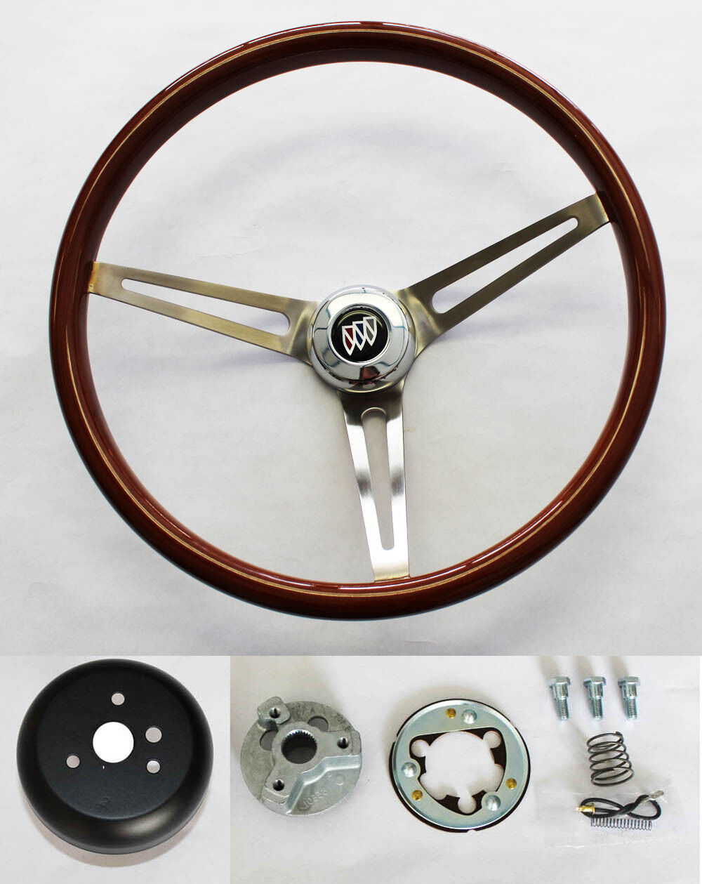1964-1966 Buick Skylark GS Wood Steering Wheel High Gloss Grip 15\