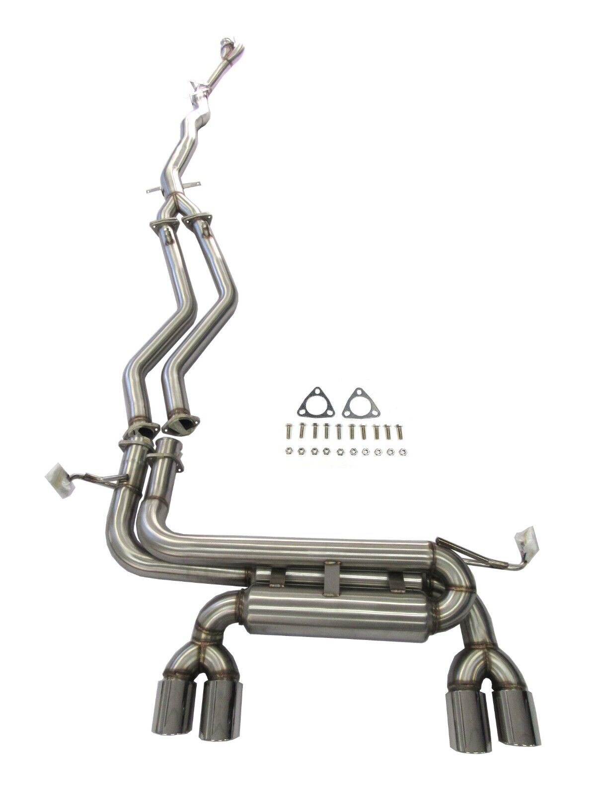 S/S Catback Exhaust Fits For 2001-2006 BMW M3 E46 3.2L By Becker 