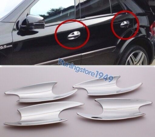 Chrome Door Handle Inserts cup trims For Benz GL X164 ML-Class W164 2006-2011
