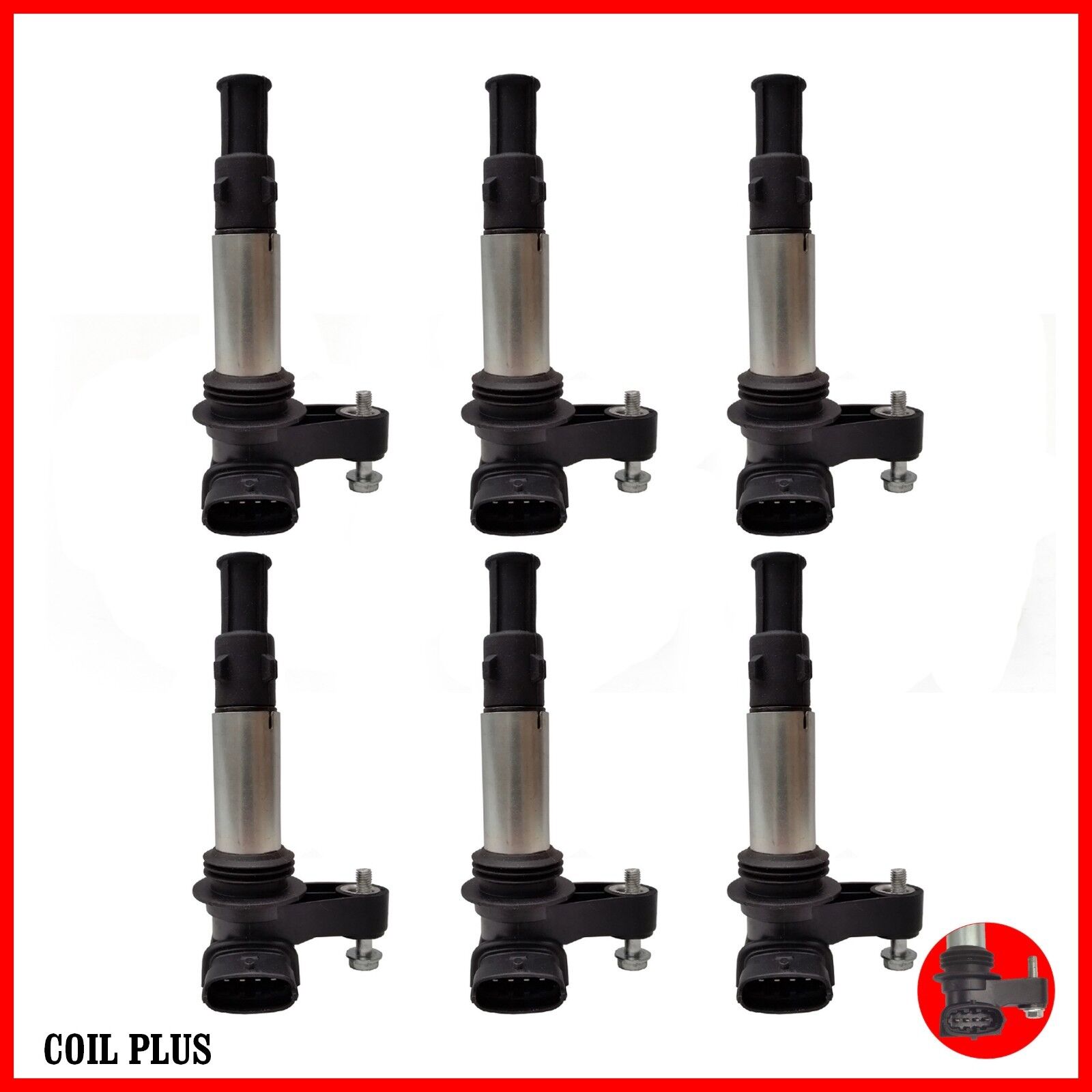6 x Brand New Ignition Coil Holden Adventra Berlina 3.6L SAAB 9-3 2.8L Turbo Eng