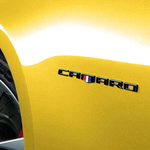 2016-2020 Camaro Genuine GM Camaro Black Fender Emblems Set Of 2 84152028