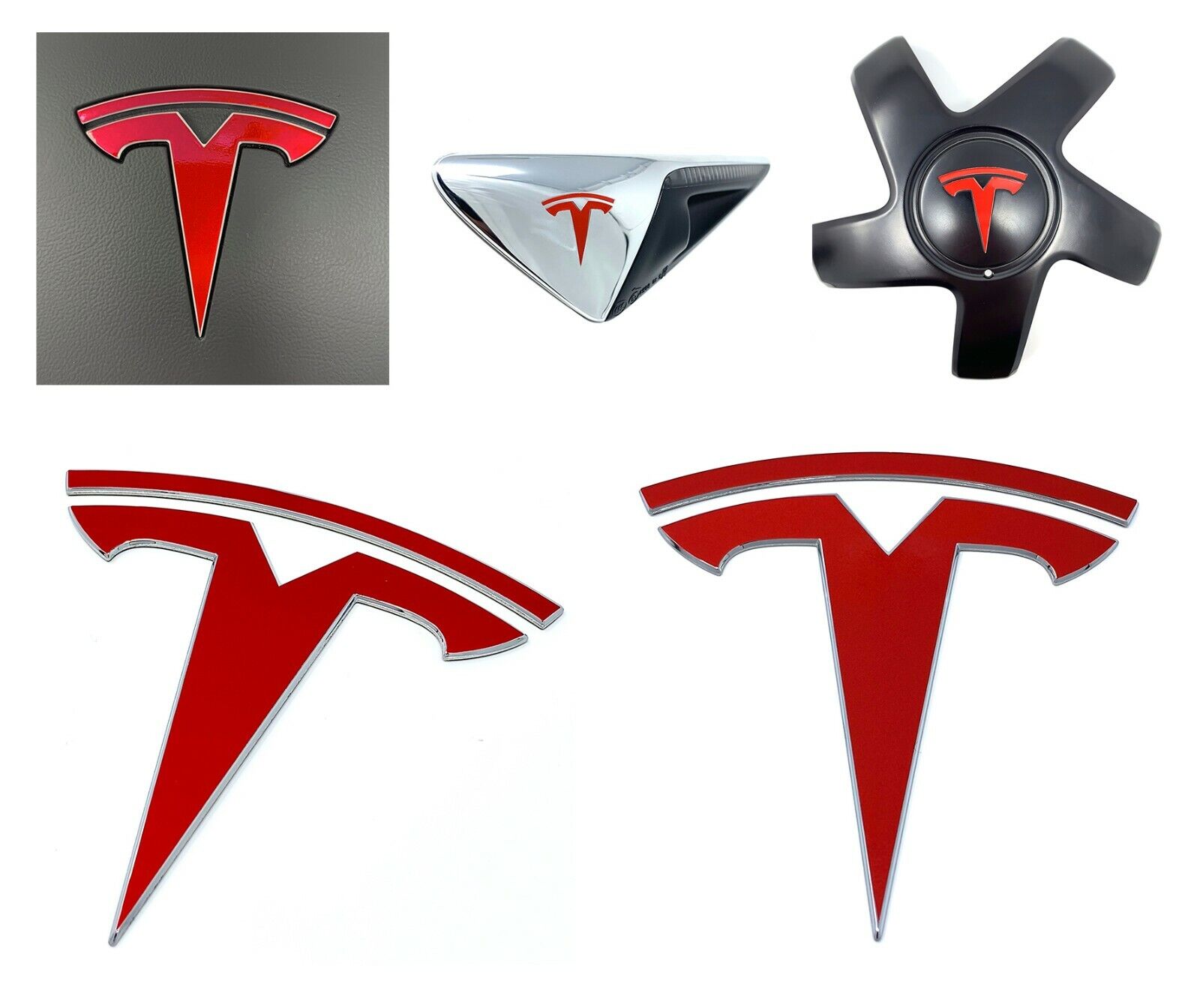  Tesla Model 3 Emblem Accessories | Logo Decal Wrap | 3M 1080 Vinyl (20 colors)