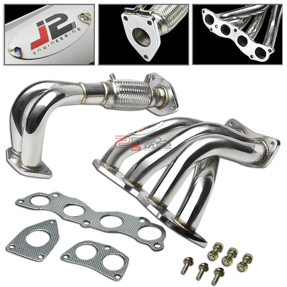 J2 PERFORMANCE STAINLESS STEEL MANIFOLD HEADER/EXHAUST 04-08 ACURA TSX CL9 K24A2