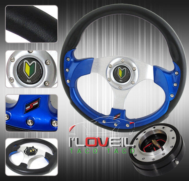 320mm Jdm Drift Fusion Steering Wheel + 1.5\